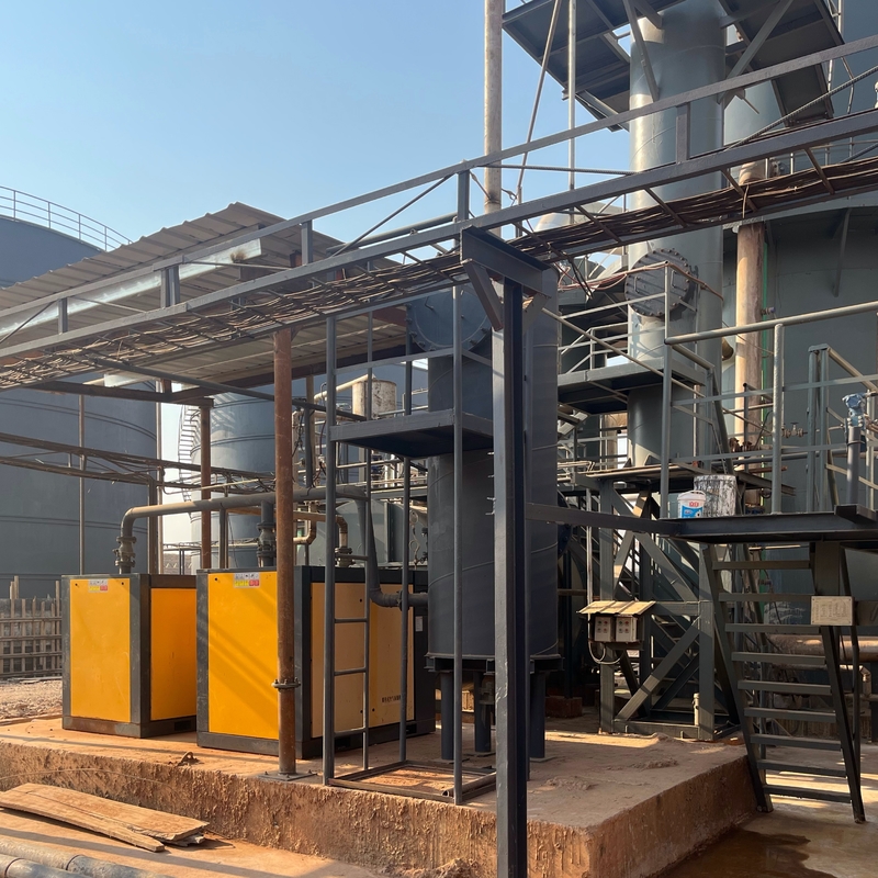 98% Efficiency Sulfuric Acid Plant for By-Product Oleum Production at 1-2 Atm Pressure