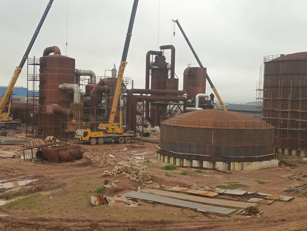 50-500 Tons Per Day Capacity Sulfuric Acid Plant with Regular Catalyst Cleaning and Oleum By-Product