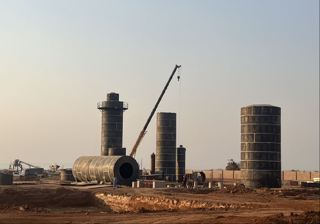 Contact Process Sulfuric Acid Plant with Fully Automated System at 1-2 Atm Pressure